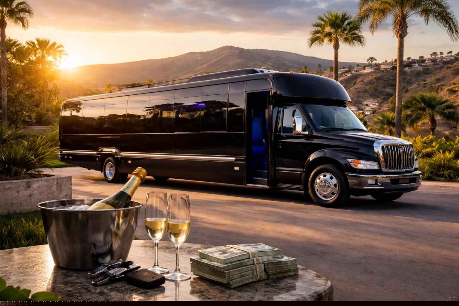 Black Party Bus Rental In Alpine California How Much Does Black Party Bus Rental Cost In Alpine California?