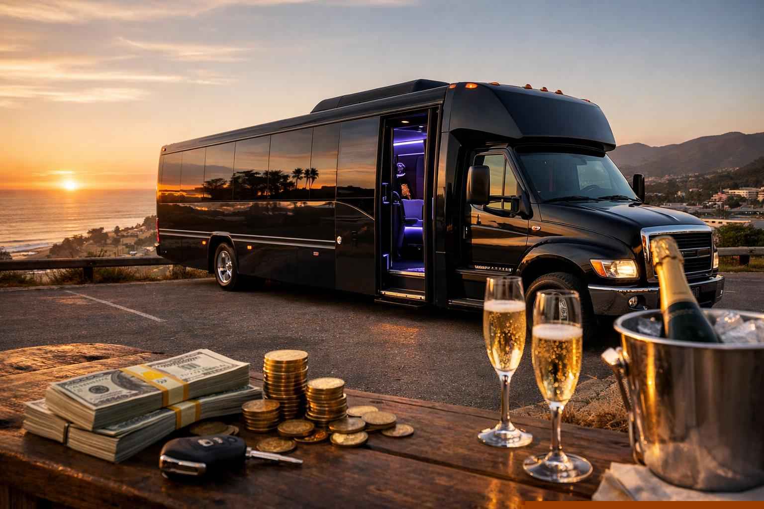 Black Party Bus Rental In Camp Pendleton South California How Much Does Black Party Bus Rental Cost In Camp Pendleton South California?