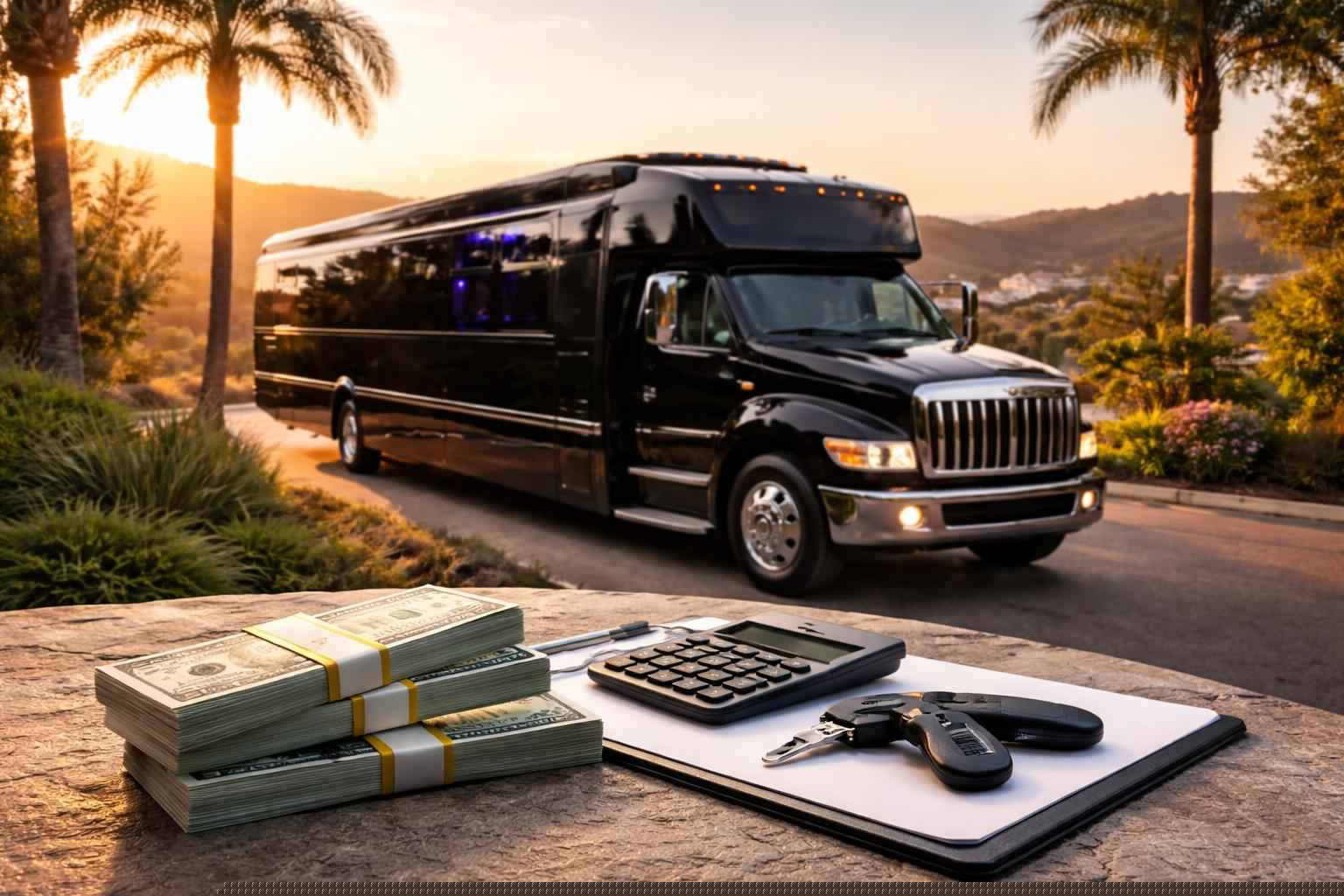 How Much Does Black Party Bus Rental Cost In Hidden Meadows Ca