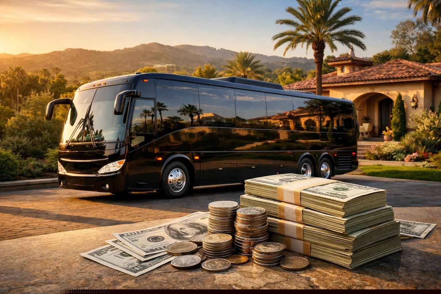How Much Does Bus Rental Cost In Rancho Santa Fe California?