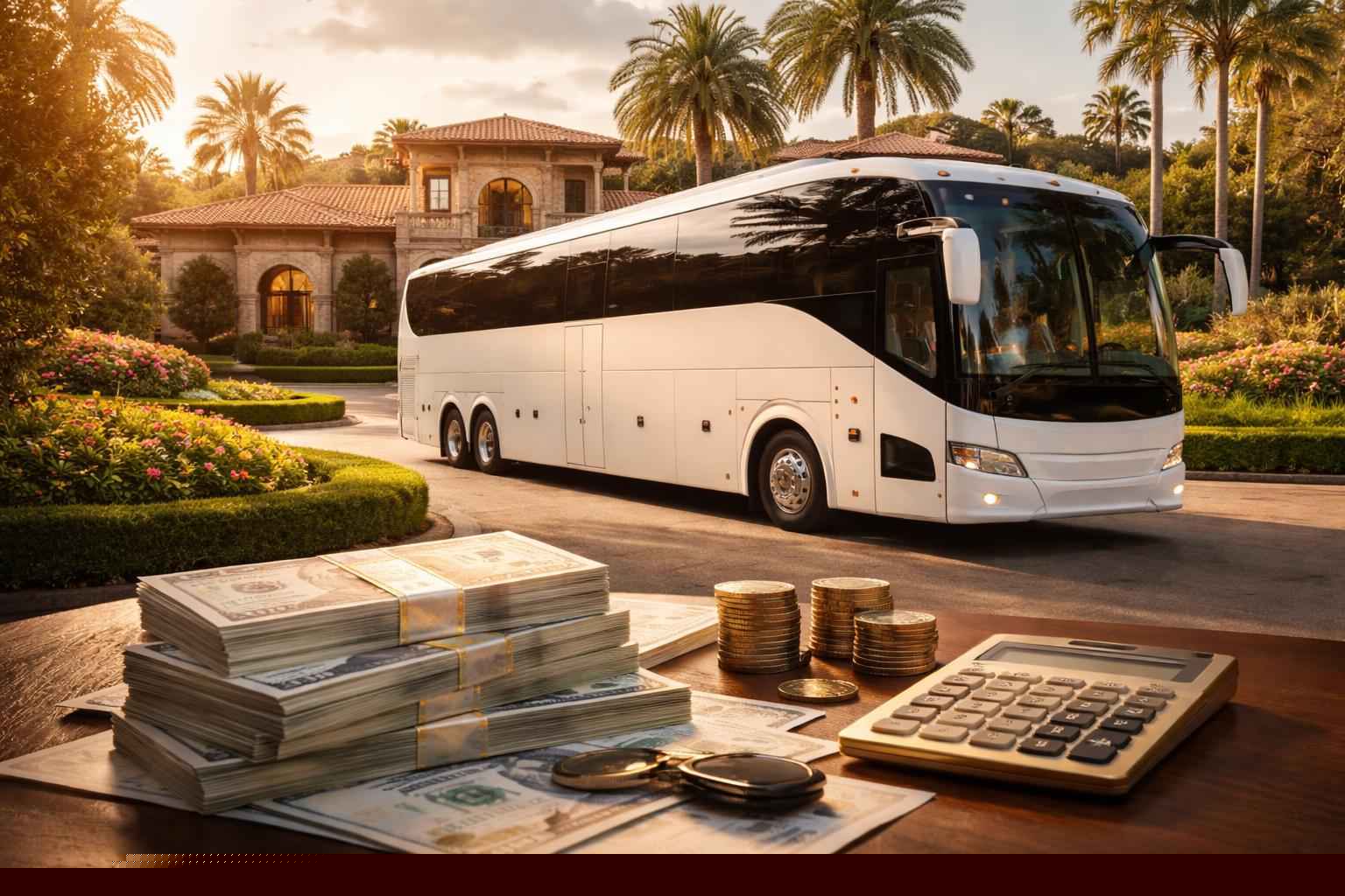 How Much Does Charter Bus Rental Cost In Fairbanks Ranch Ca?