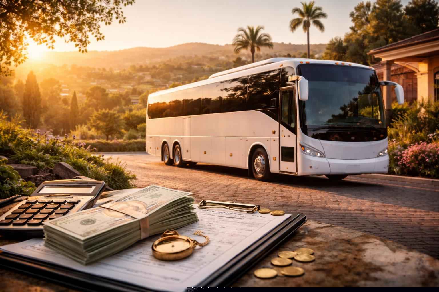 How Much Does Charter Bus Rental Cost In Hidden Meadows Ca?
