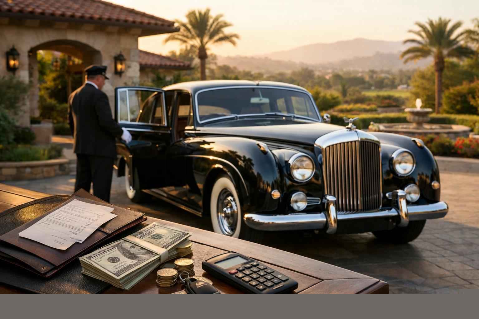 How Much Does Classic Car Chauffeur Service Cost In Rancho Santa Fe California?