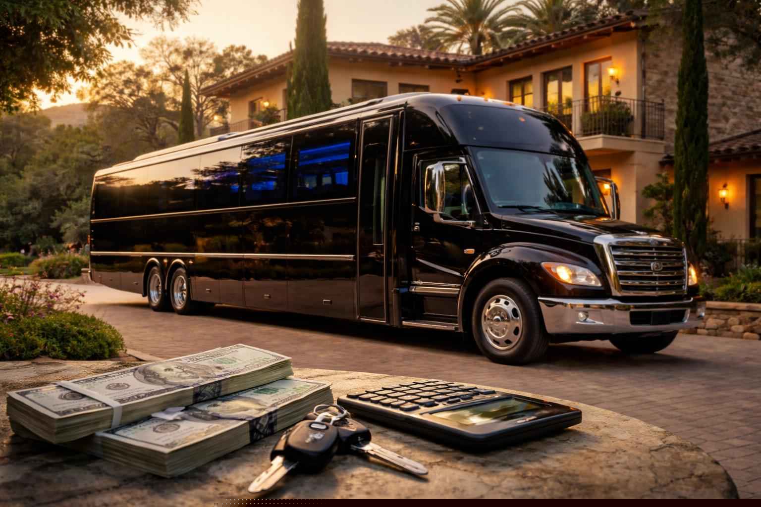 How Much Does Limo Bus Rental Cost In Hidden Meadows Ca?