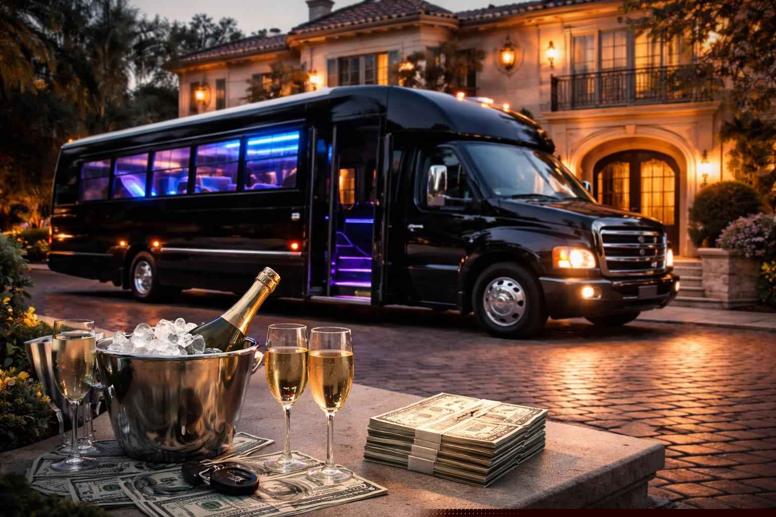 How Much Does Party Bus Rental Cost In Fairbanks Ranch Ca