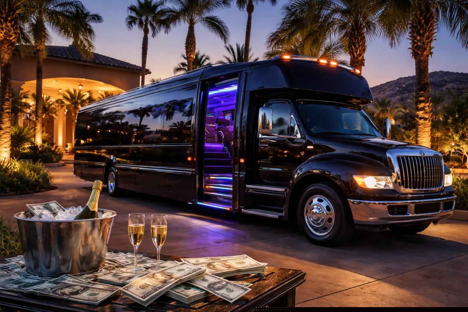 How Much Does Party Bus Rental Cost In Jamul California?