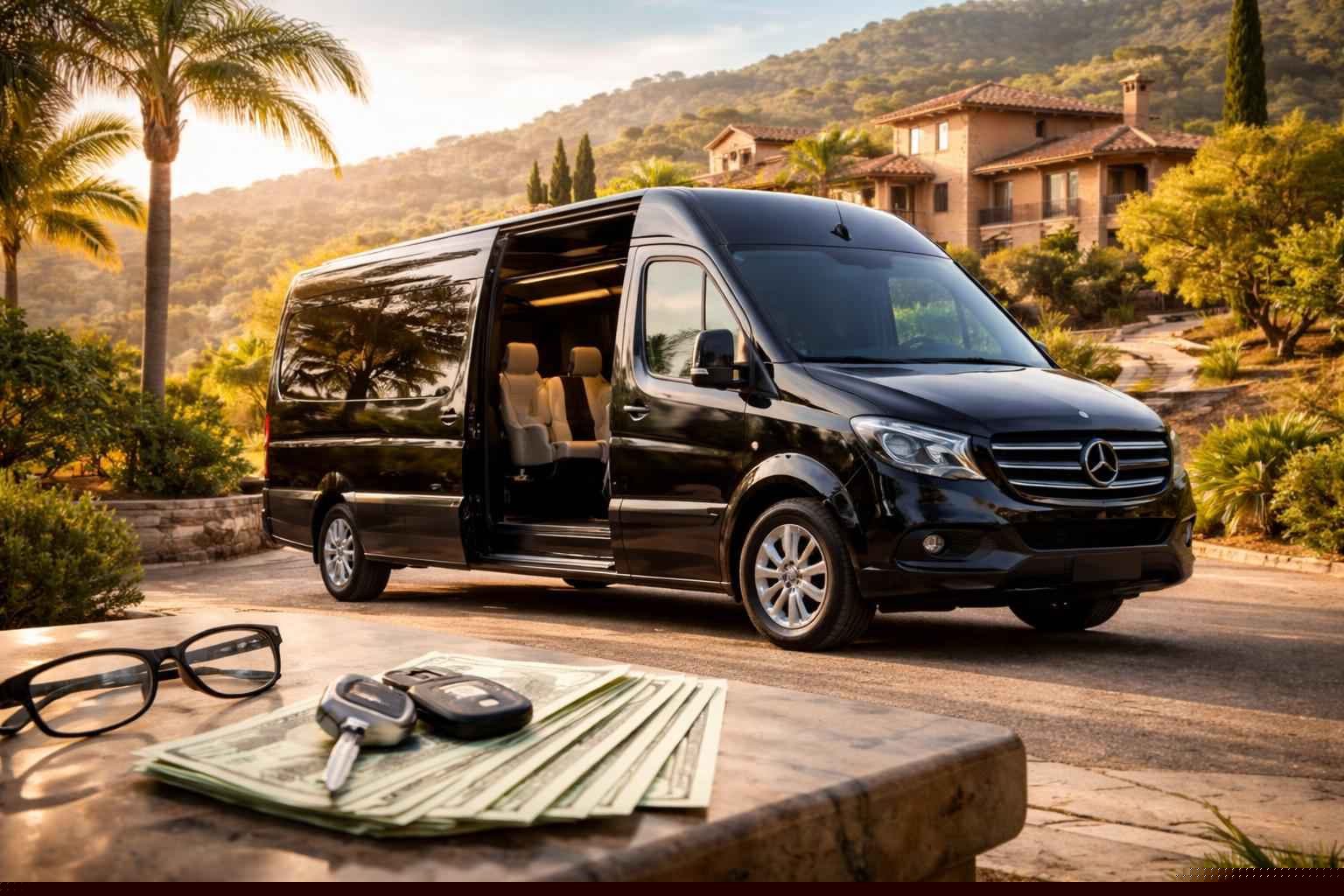 How Much Does Passenger Van With Driver Cost In Hidden Meadows Ca?