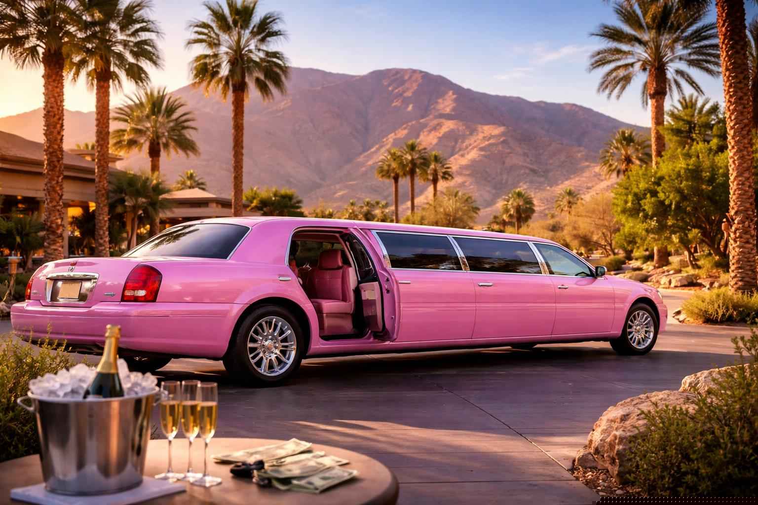 How Much Does Pink Limo Rental Cost In Borrego Springs California?