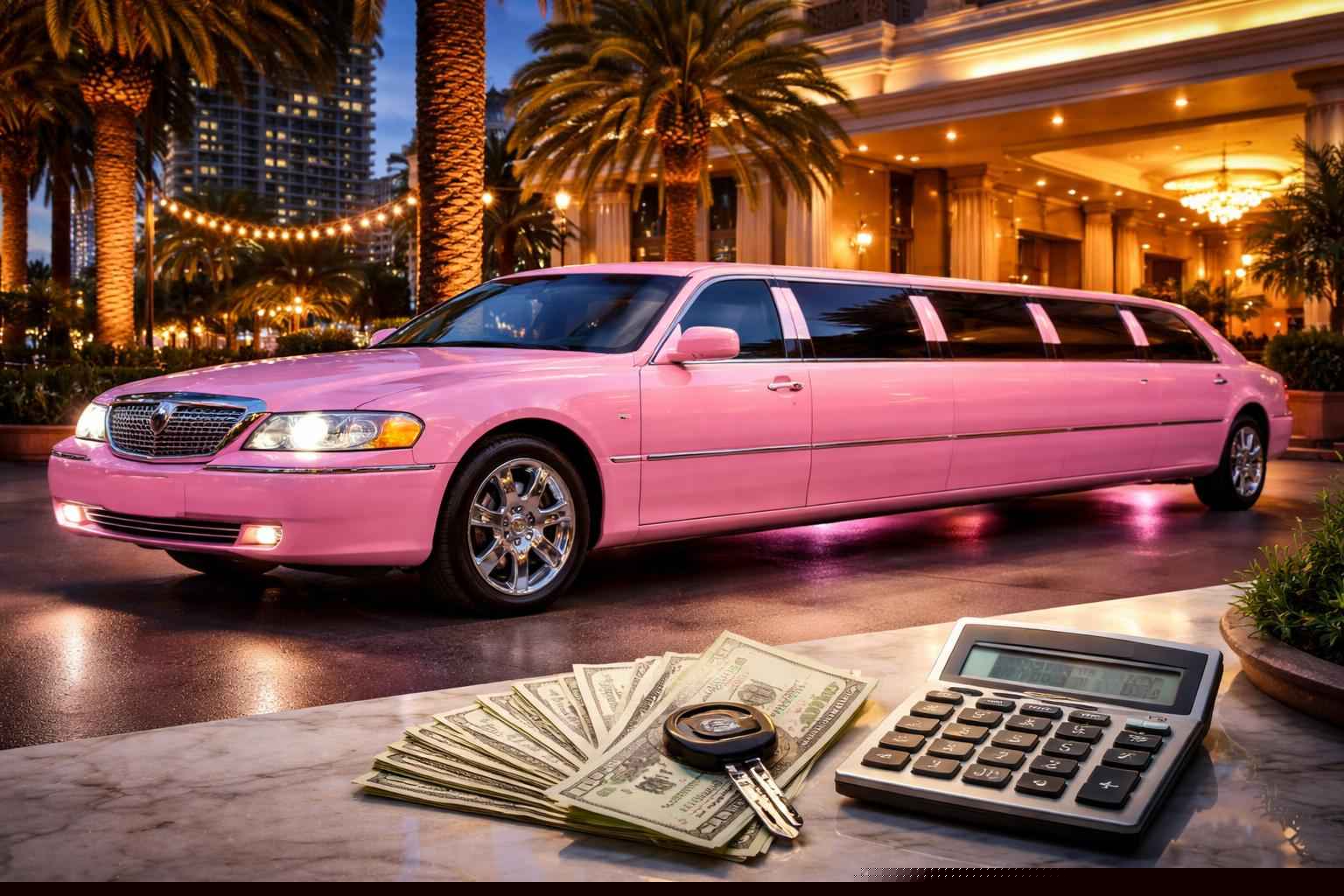 How Much Does Pink Limo Rental Cost In Bostonia California?