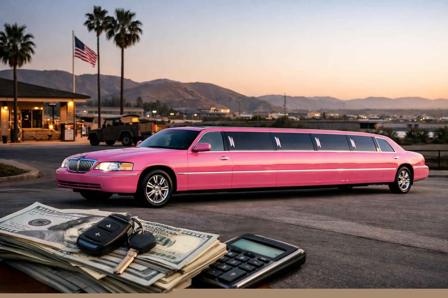 How Much Does Pink Limo Rental Cost In Camp Pendleton Mainside California