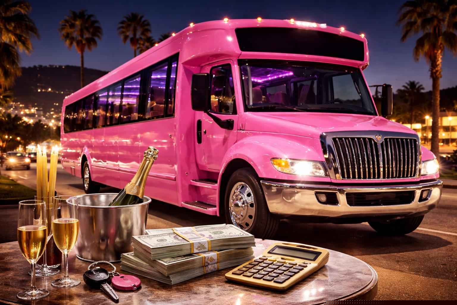 Pink Party Bus Rental In Bostonia California How Much Does Pink Party Bus Rental Cost In Bostonia California?