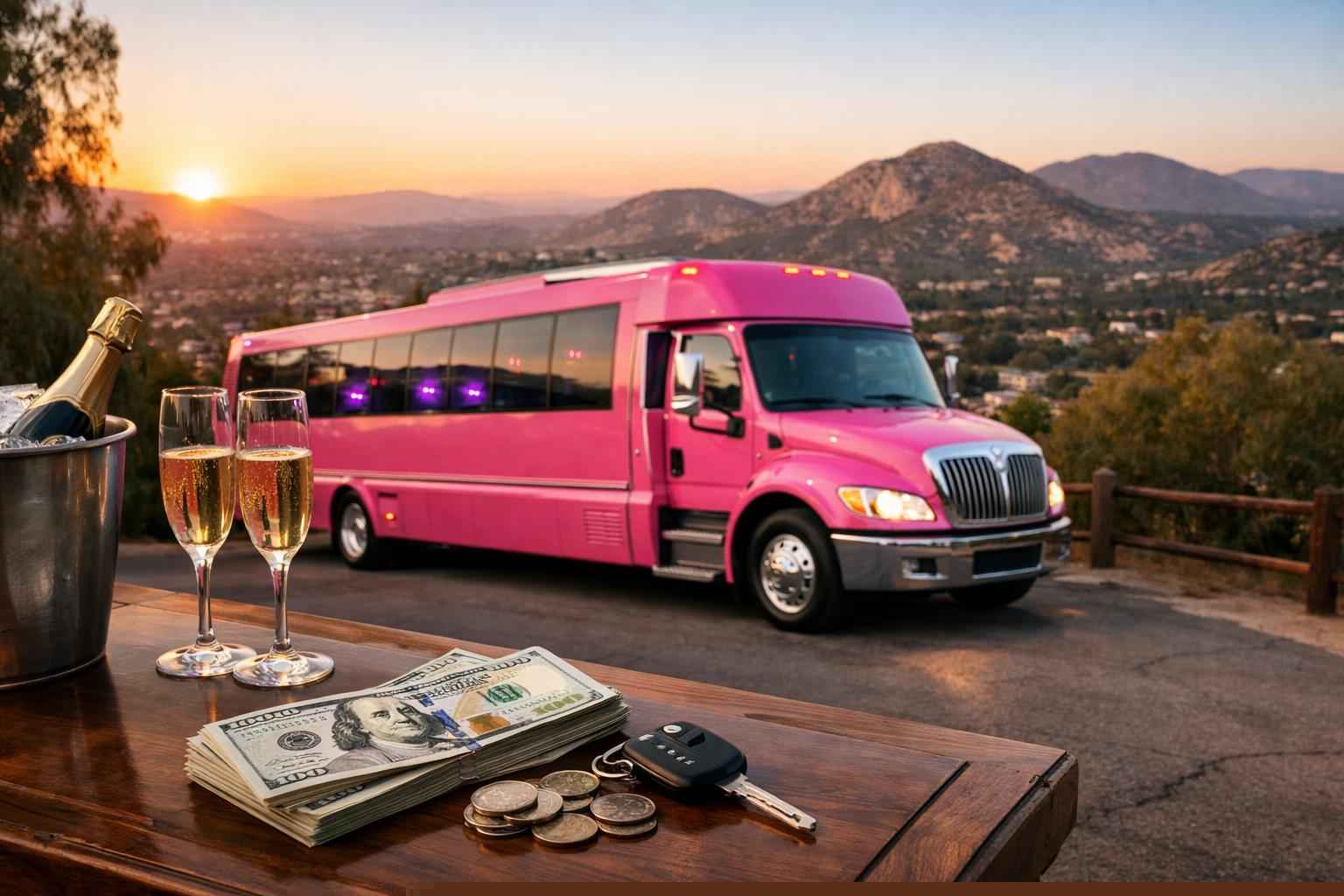 Pink Party Bus Rental In Granite Hills California How Much Does Pink Party Bus Rental Cost In Granite Hills California?