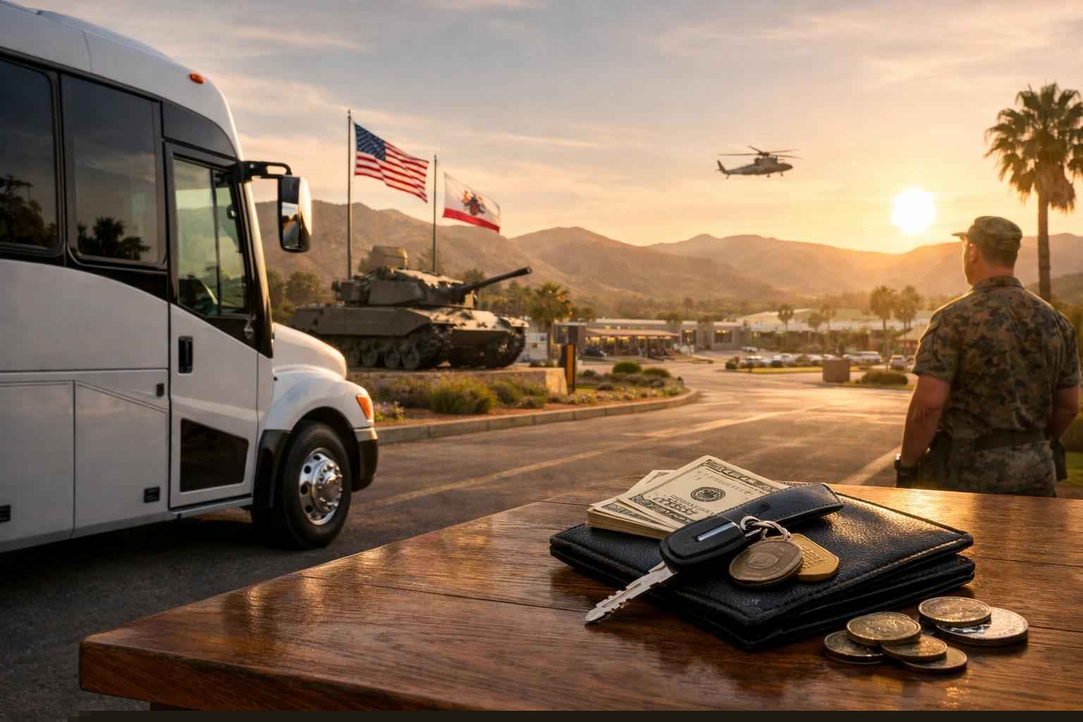 How Much Does Shuttle Bus Rental Cost In Camp Pendleton Mainside California