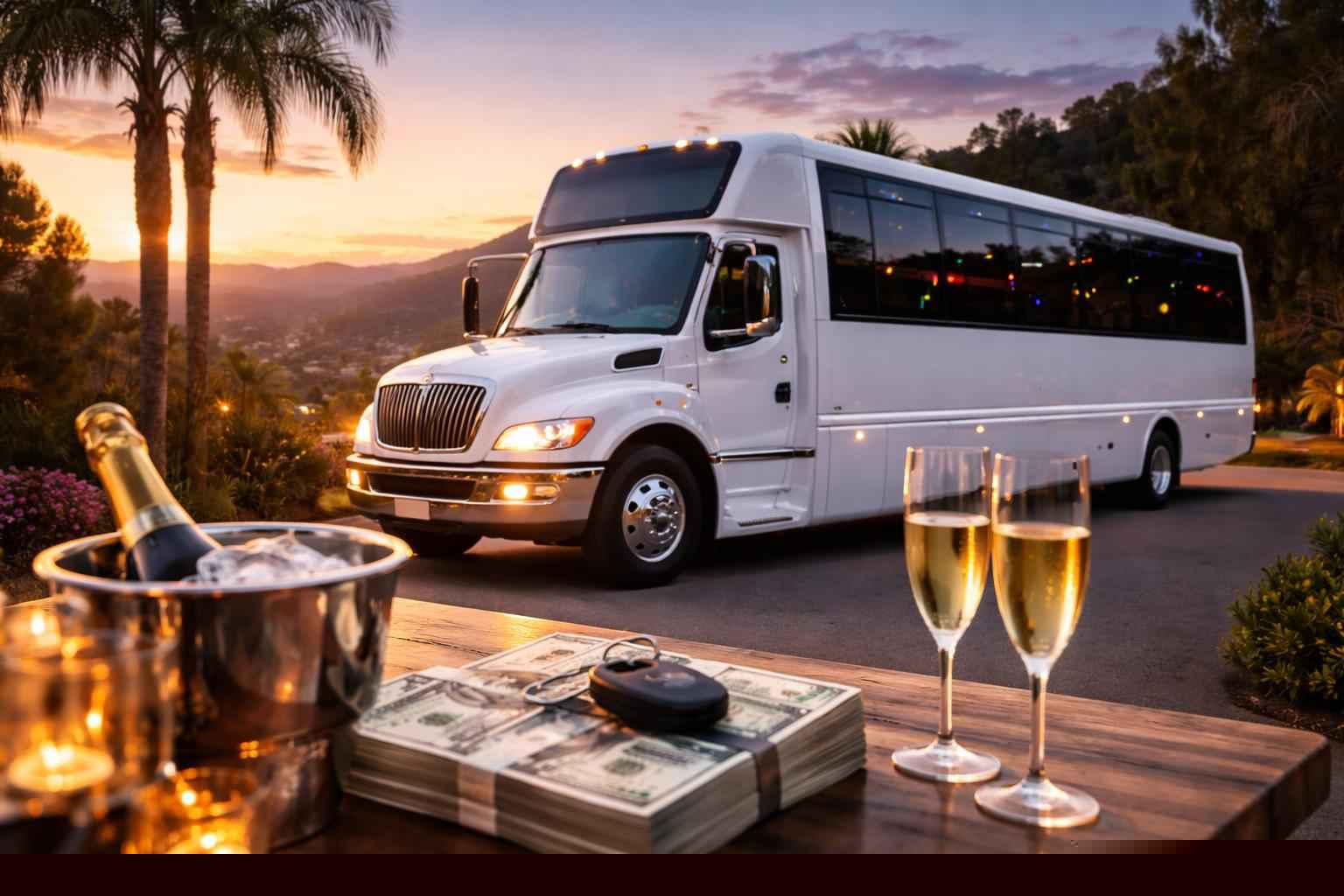 How Much Does White Party Bus Rental Cost In Jamul California