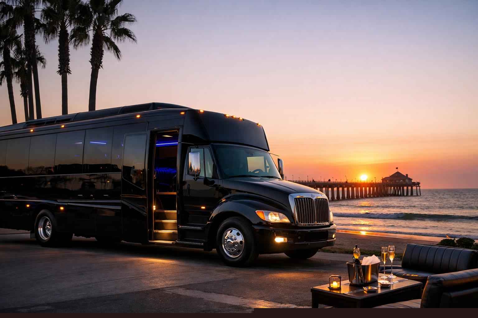 Black Party Bus Rental In Imperial Beach California Imperial Beach California Black Party Bus Rental