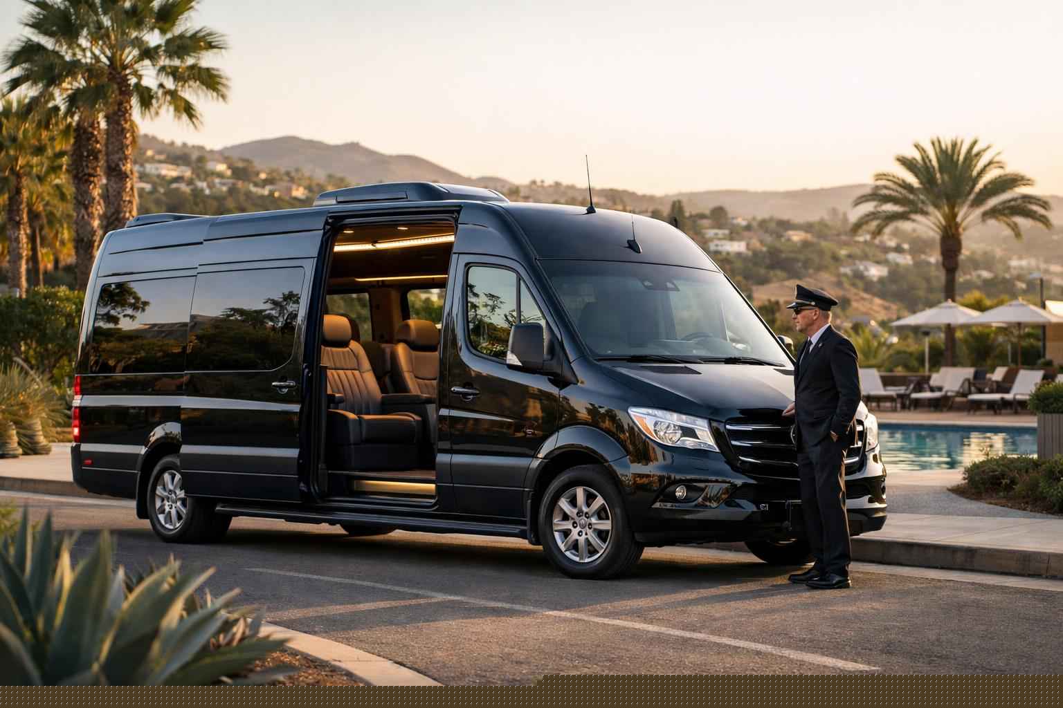 La Mesa California Passenger Van With Driver