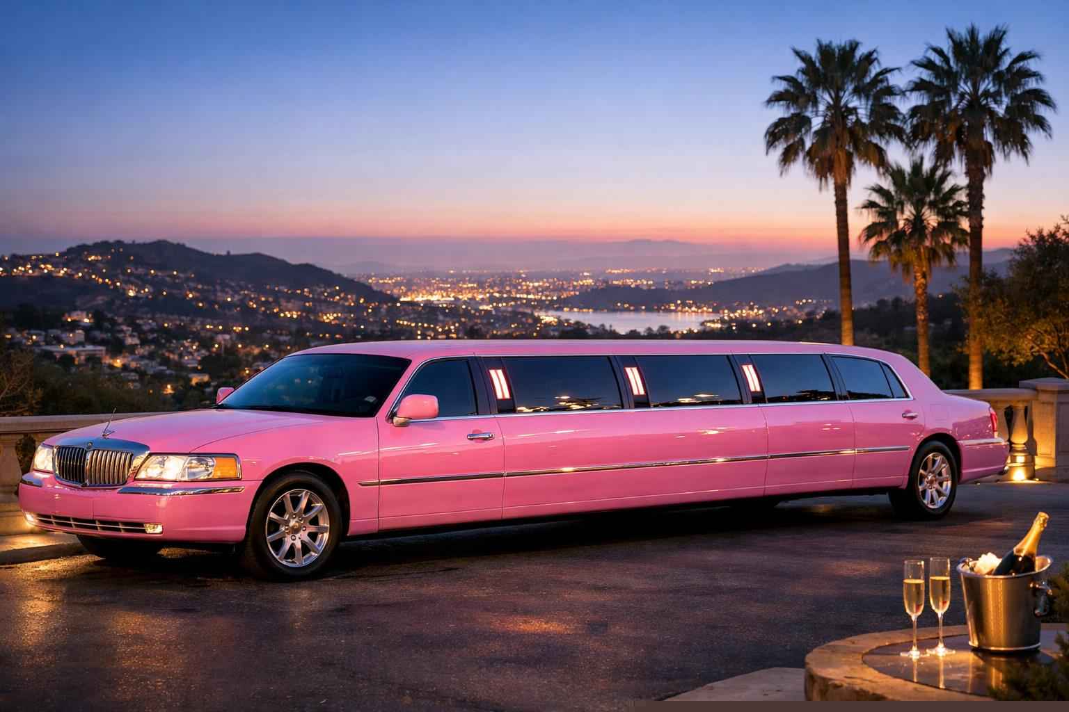 La Mesa California Pink Limo Rental