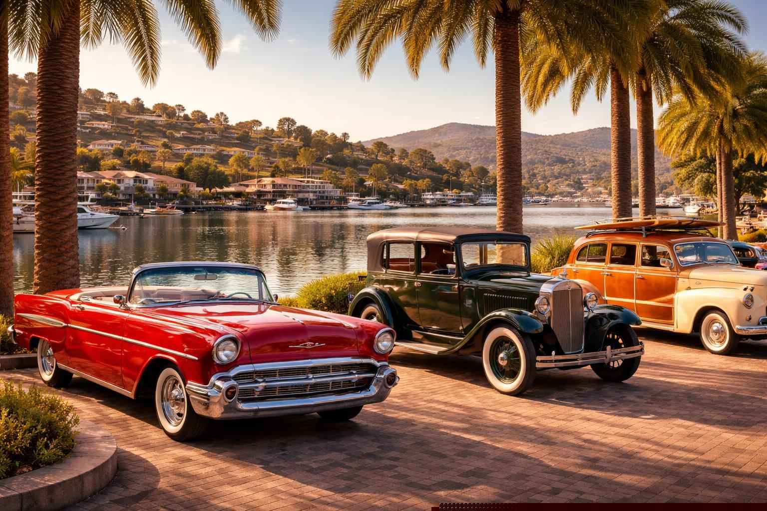 Lake San Marcos California Antique Vehicles