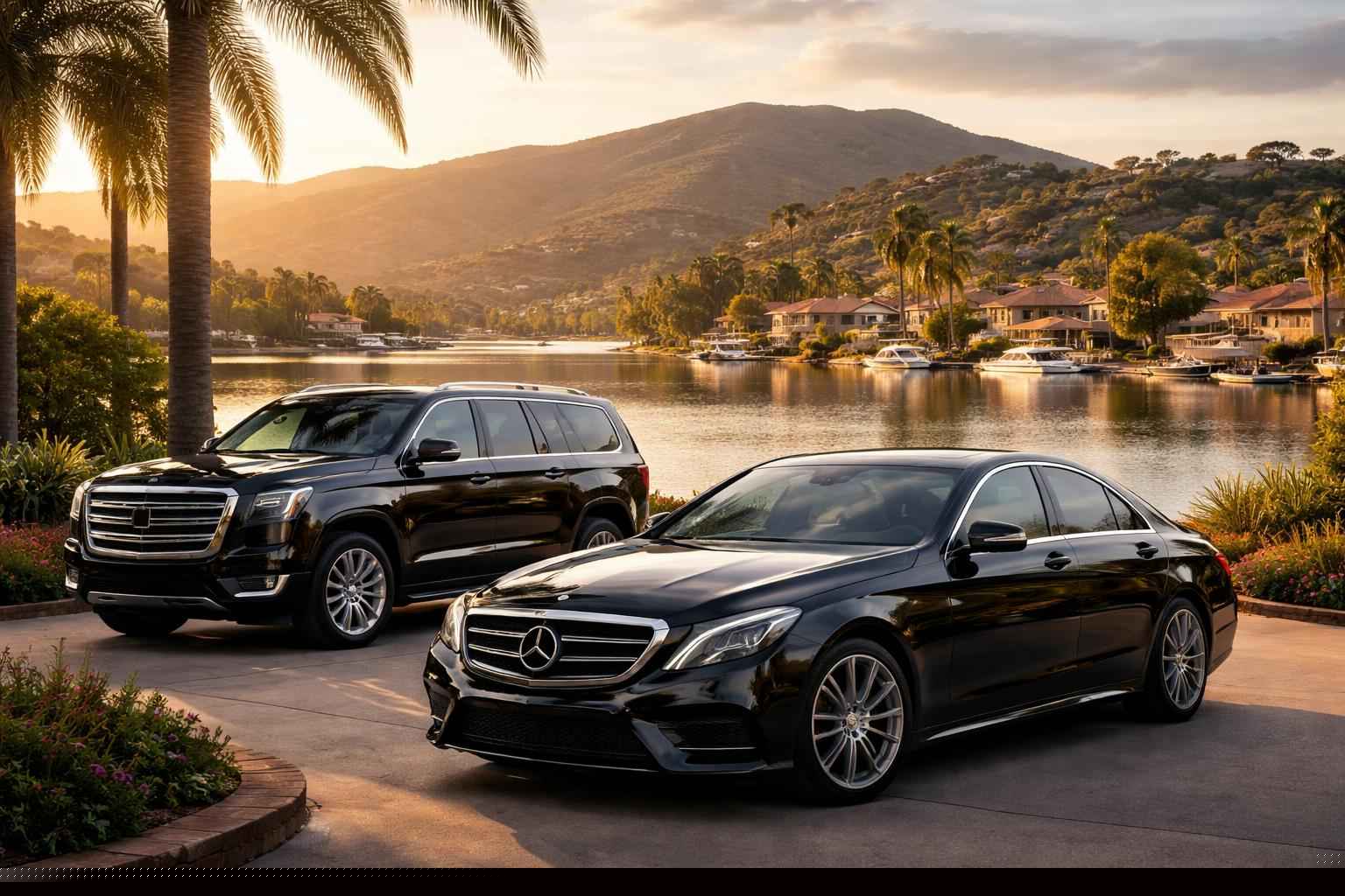 Lake San Marcos California Black Cars