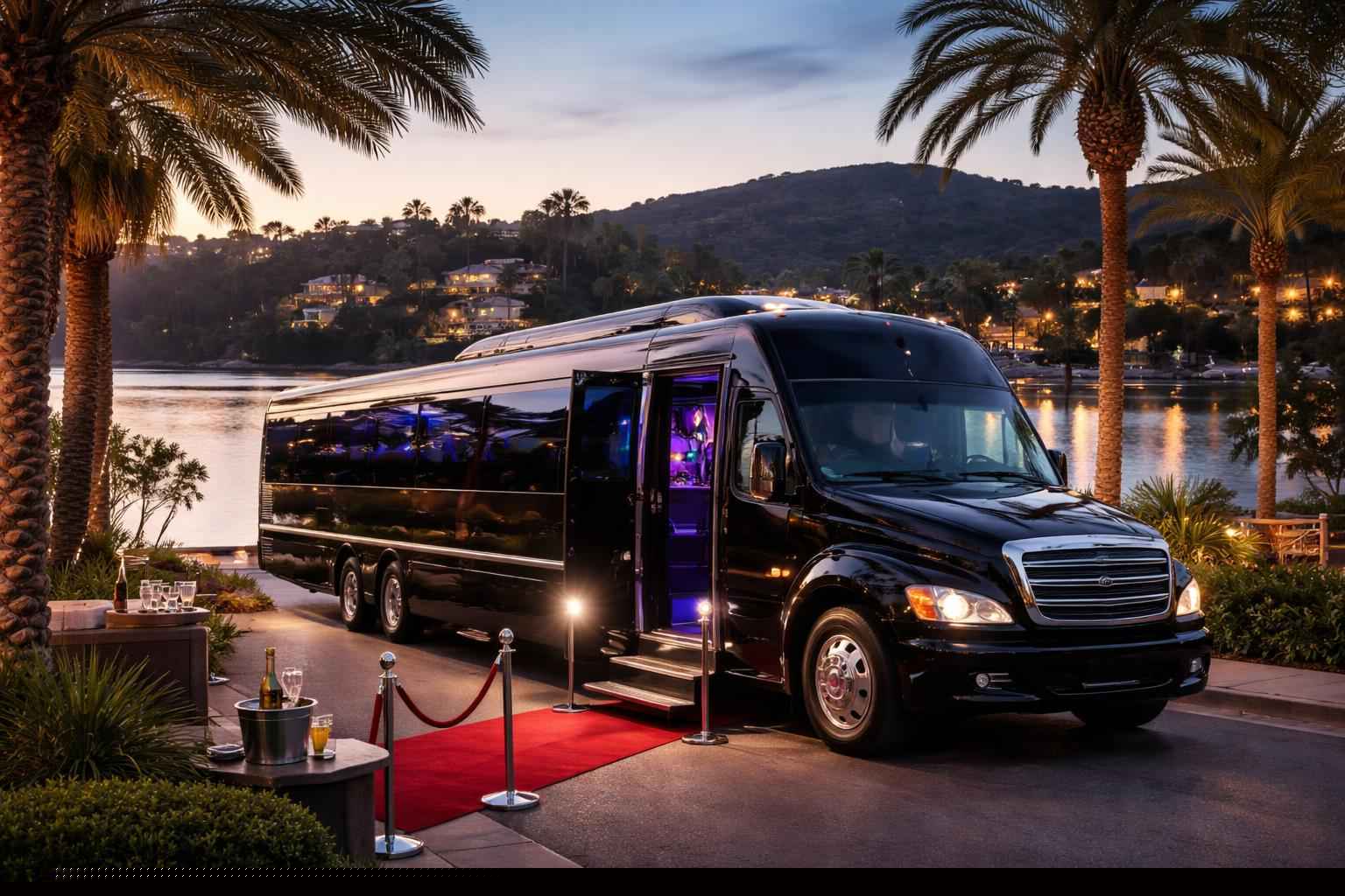 Lake San Marcos California Party Buses