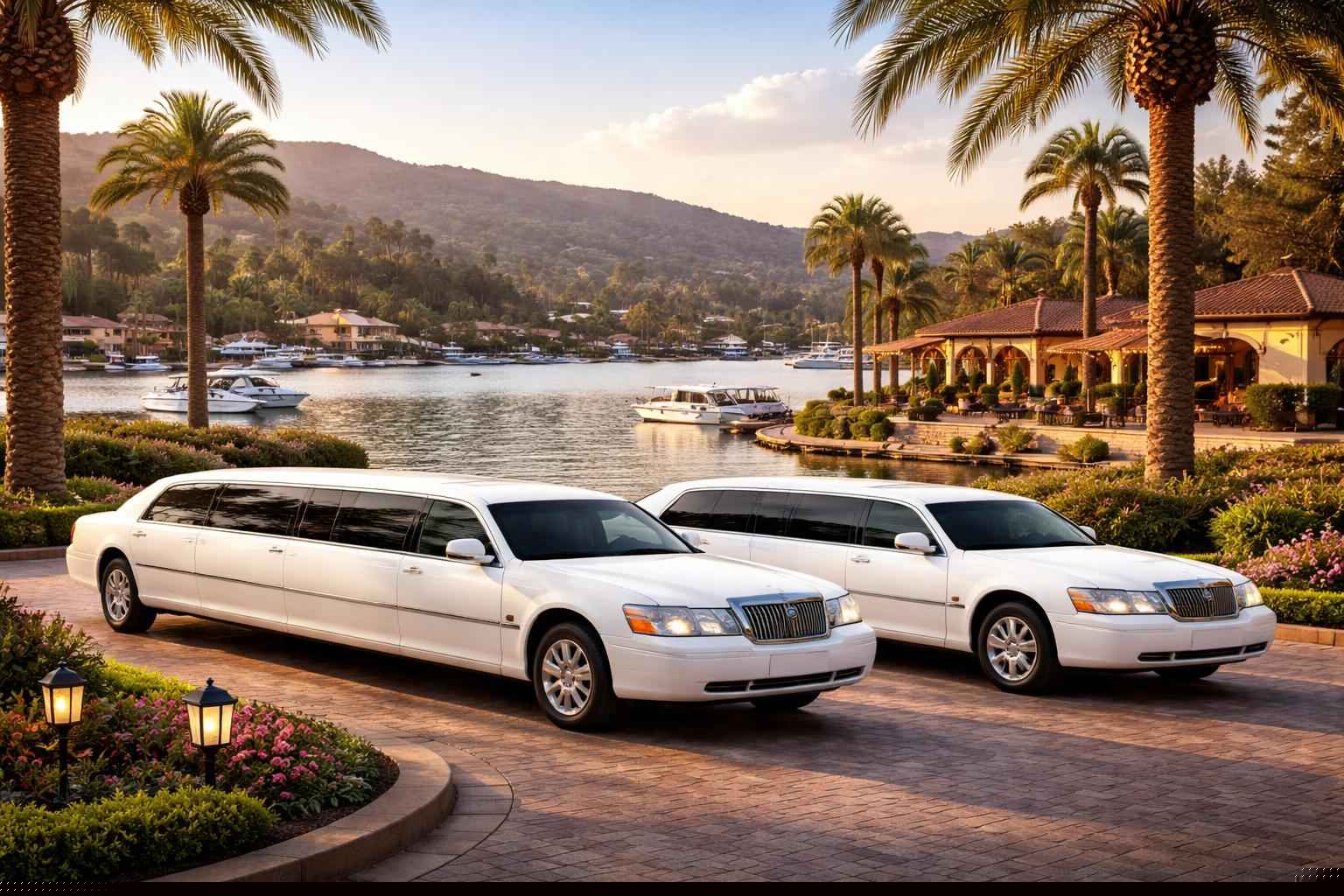 Lake San Marcos California White Limos