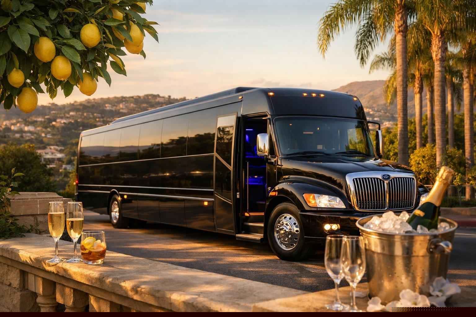 Lemon Grove California Limo Bus Rental
