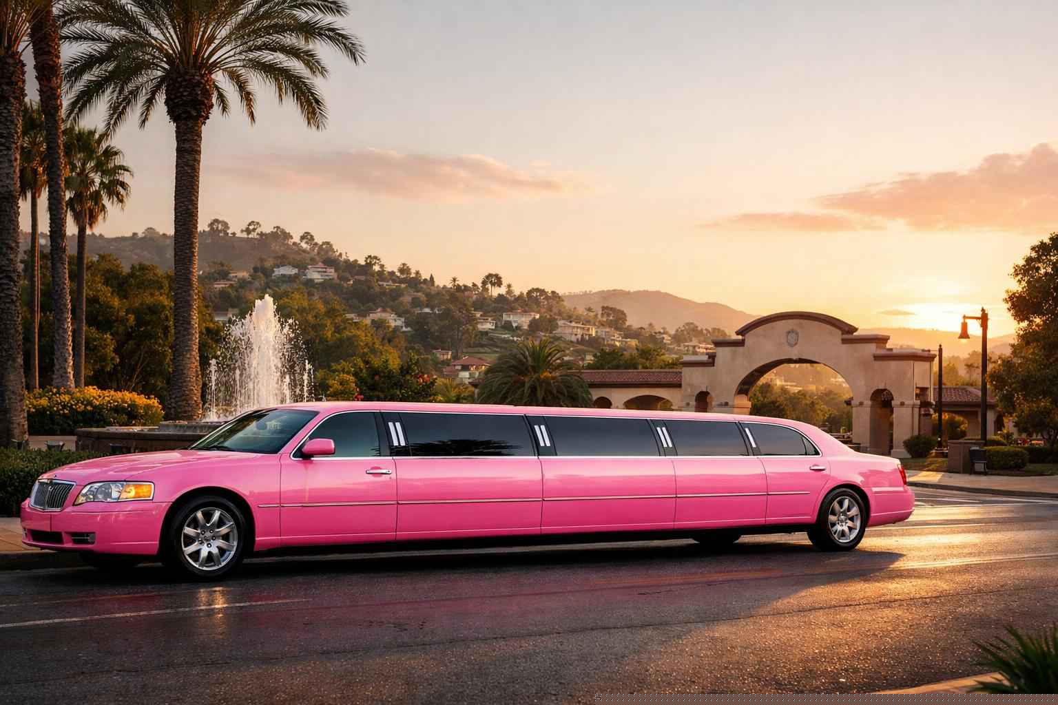 Pink Limo Rental In Lemon Grove California Lemon Grove California Pink Limo Rental