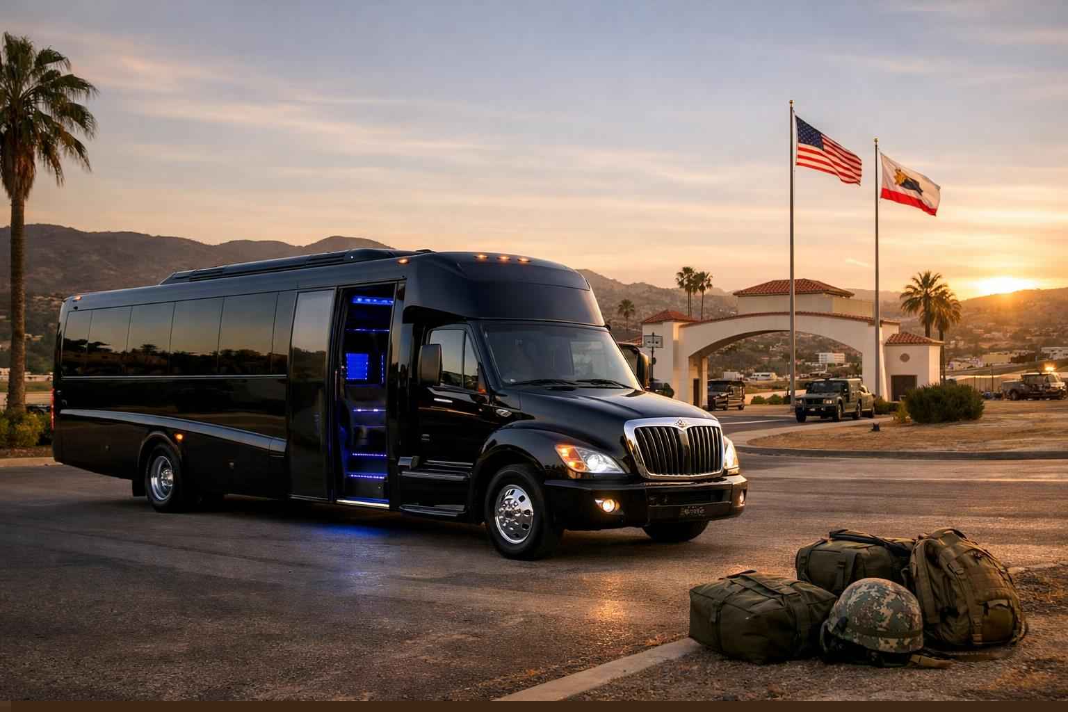 Limo Bus Rental In Camp Pendleton Mainside California Limo Bus Rental Near Me Camp Pendleton Mainside Ca