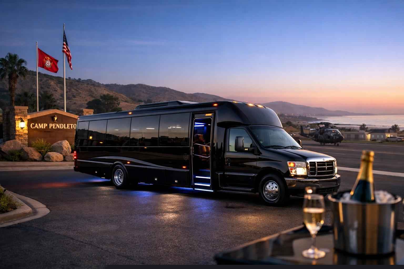 Limo Bus Rental Near Me Camp Pendleton South Ca