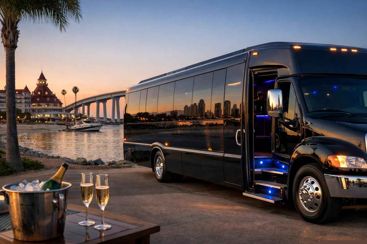 Limo Bus Rental Near Me Coronado Ca