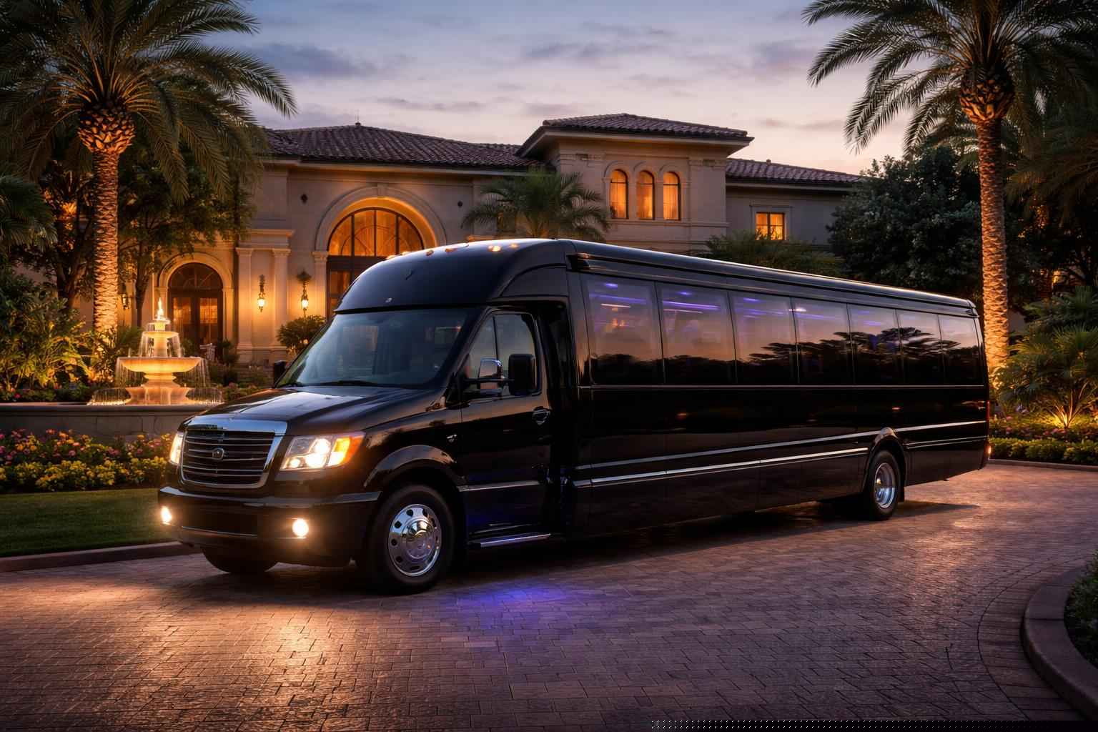 Limo Bus Rental Near Me In Fairbanks Ranch Ca