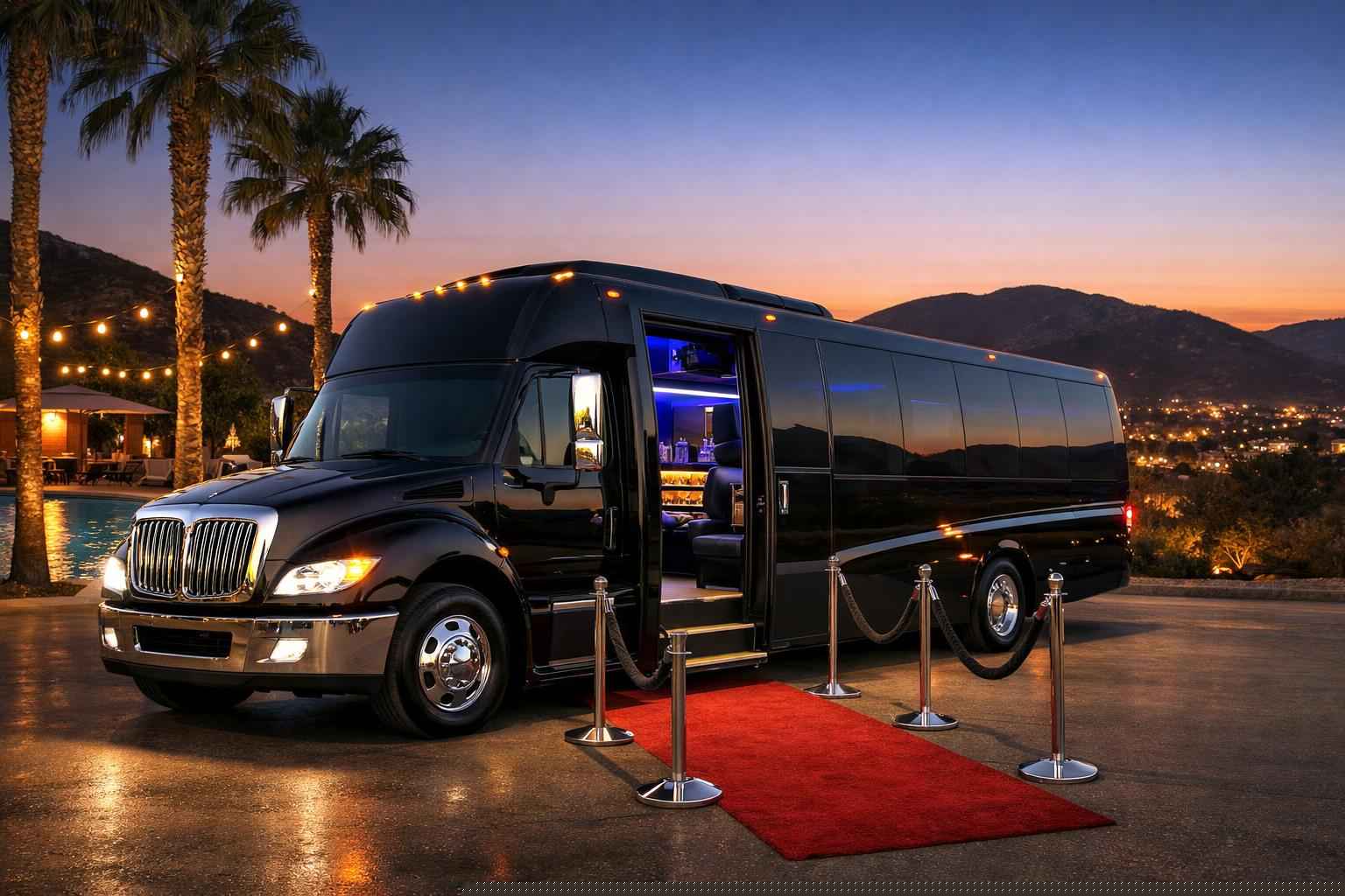Limo Bus Rental Near Me Santee Ca