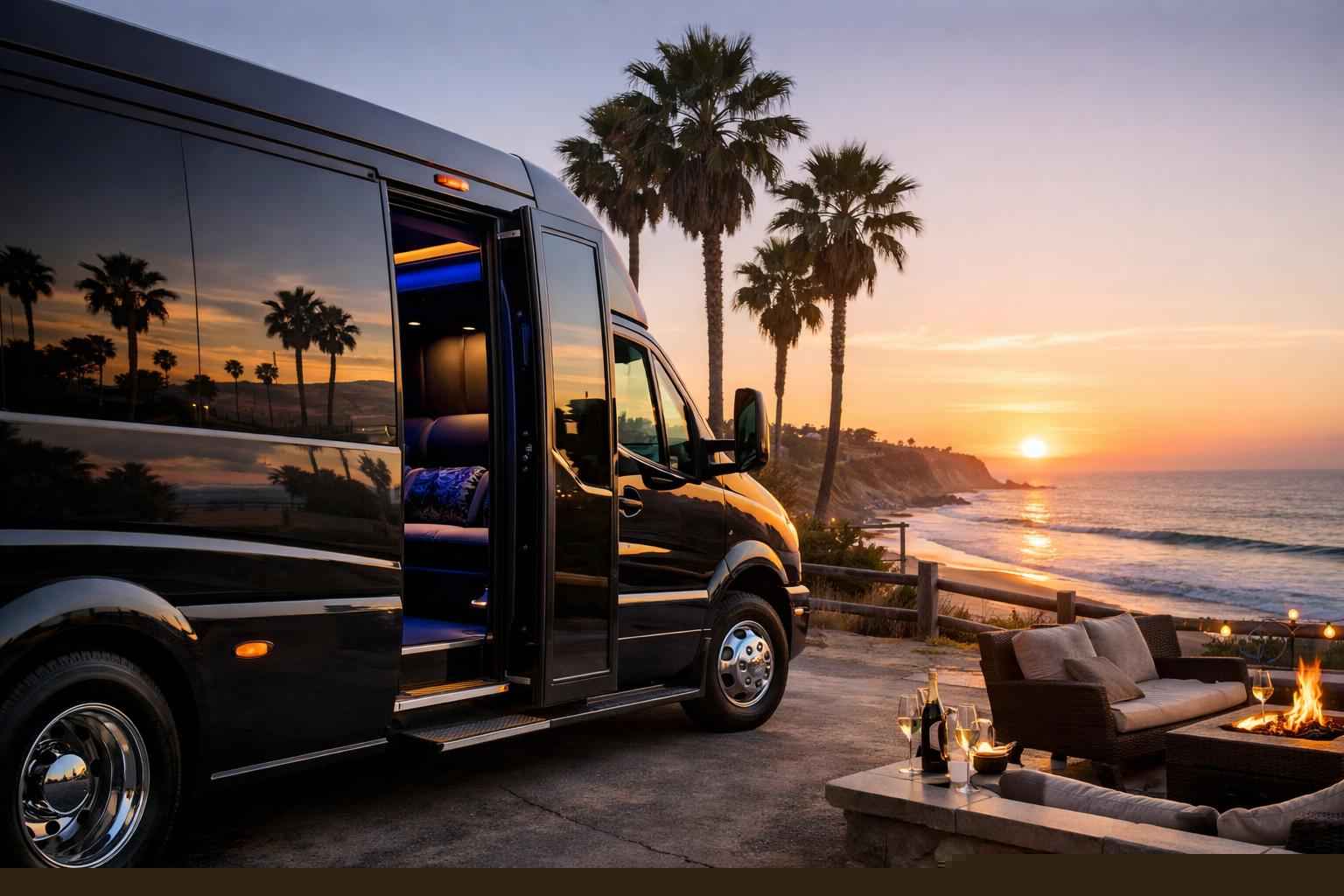Limo Bus Rental Near Me Solana Beach Ca