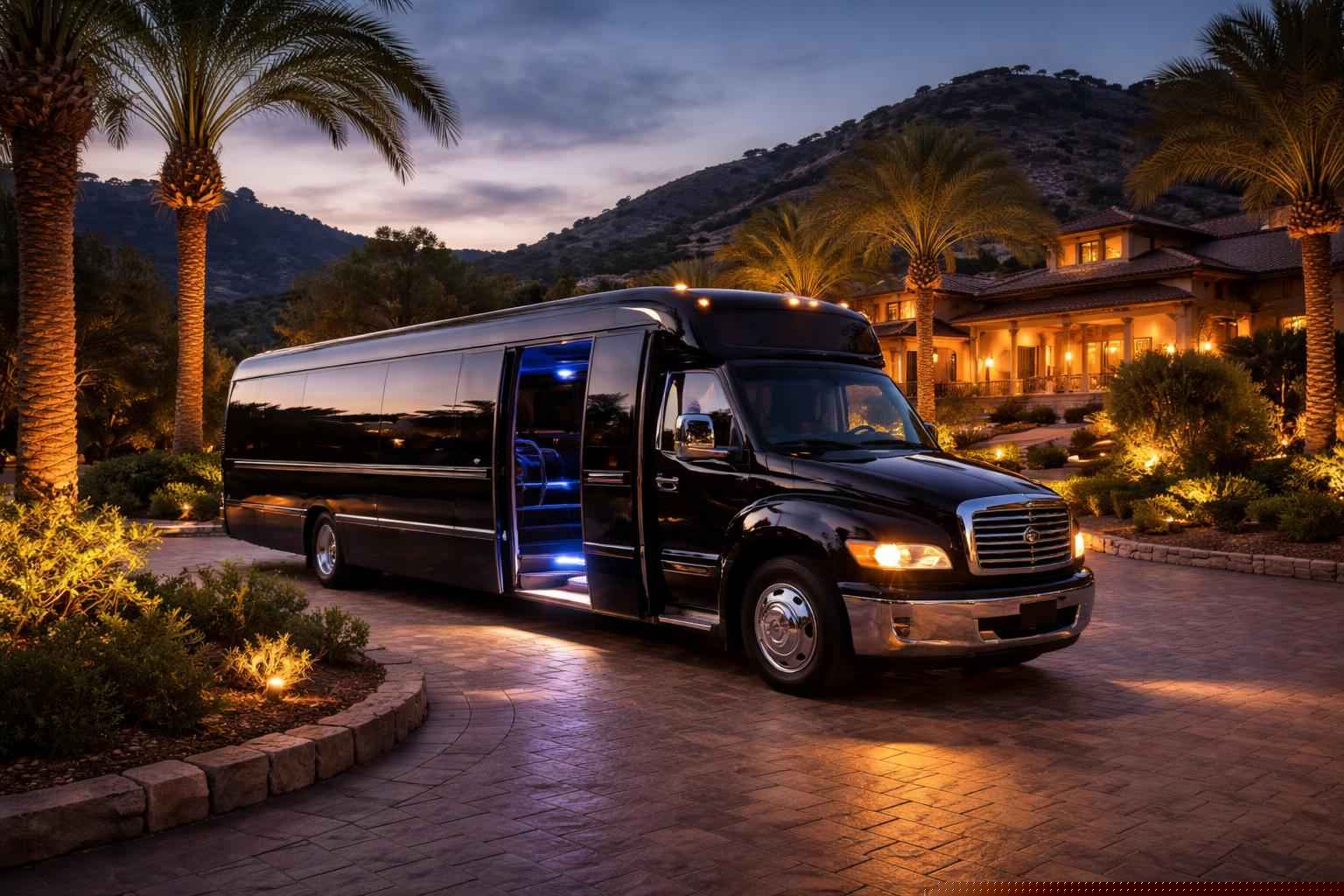 Limo Bus Rental In Alpine California Limo Bus Service Alpine Ca