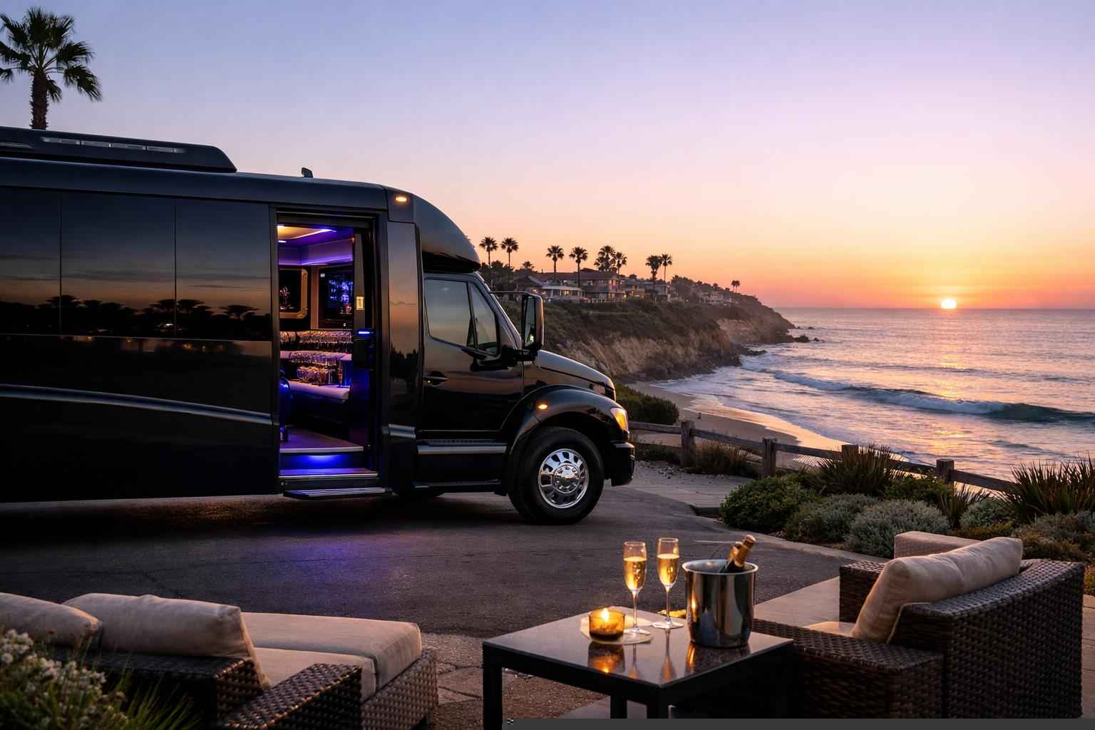 Limo Bus Service Solana Beach Ca