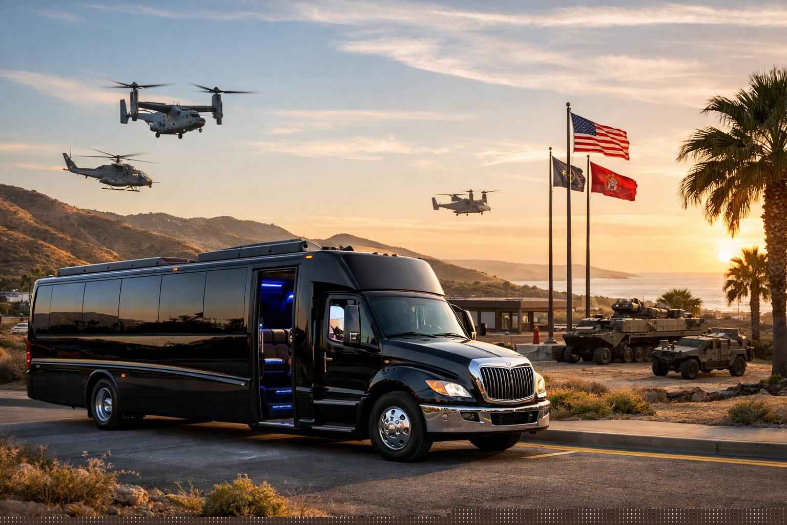 Limo Buses In Camp Pendleton South California