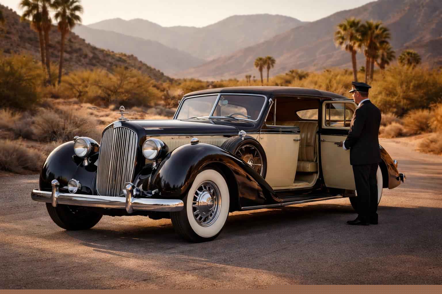 Luxury Antique Vehicle Rental With Driver In Borrego Springs California