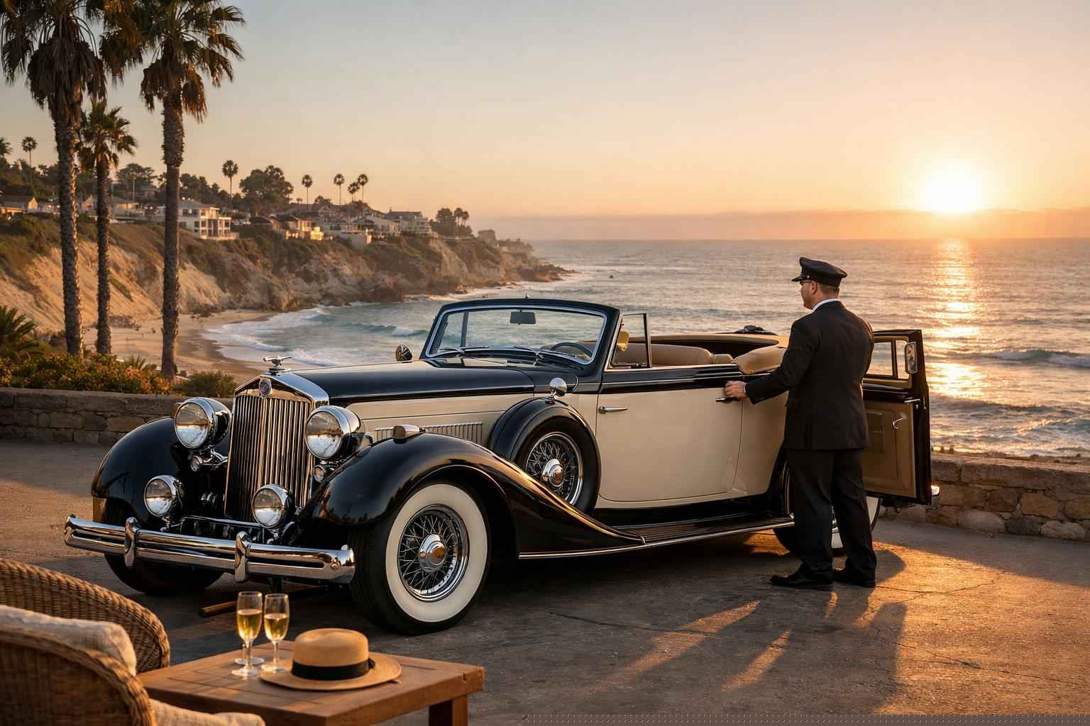 Luxury Antique Vehicle Rental With Driver In Encinitas California