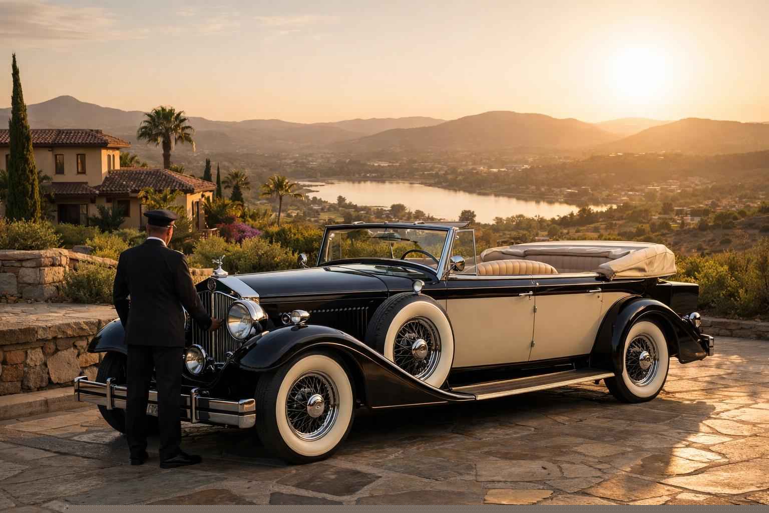 Luxury Antique Vehicle Rental With Driver In Escondido California