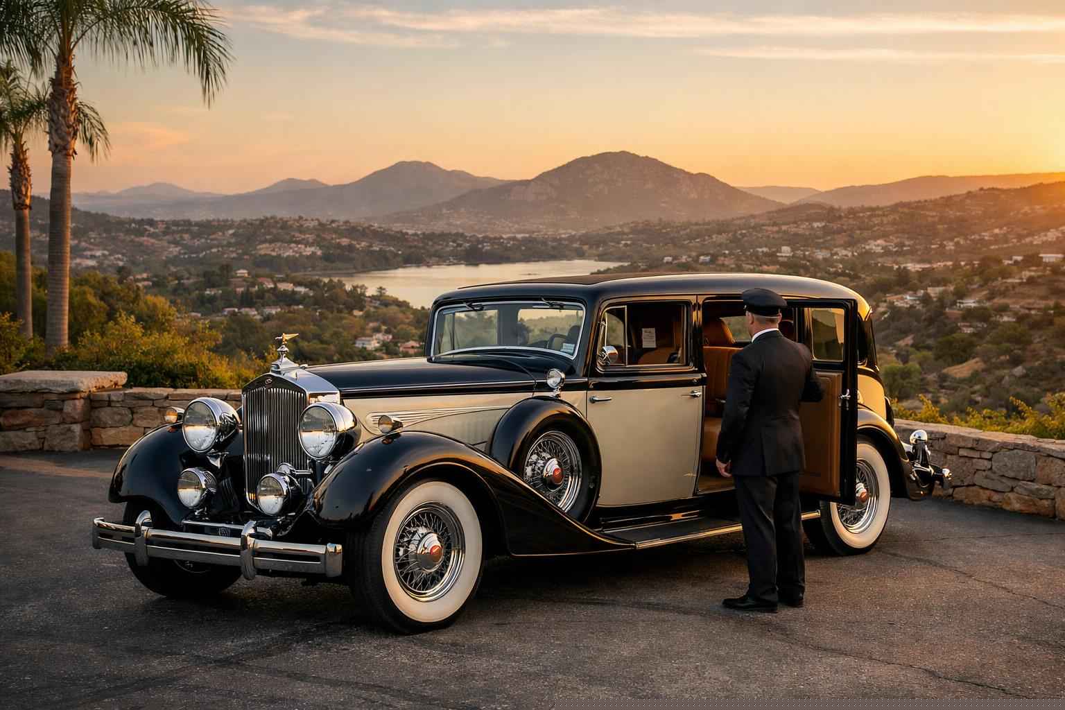 Luxury Antique Vehicle Rental With Driver In La Mesa California