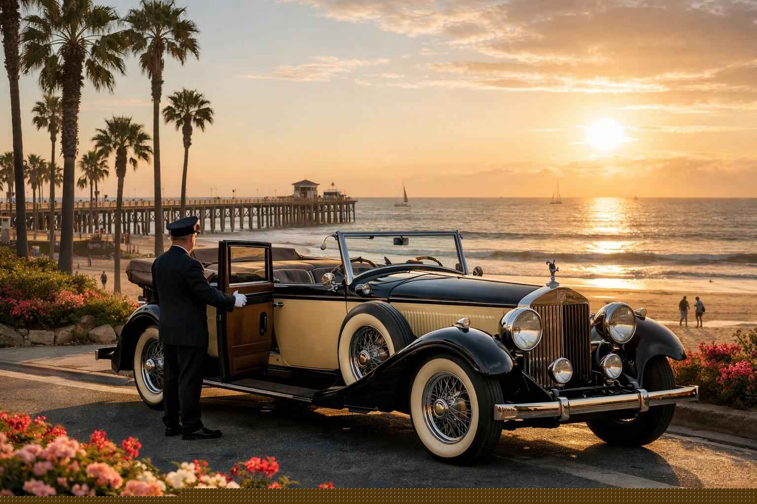 Luxury Antique Vehicle Rental With Driver In Oceanside California