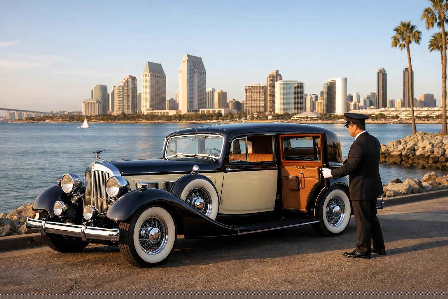 Luxury Antique Vehicle Rental With Driver In San Diego California