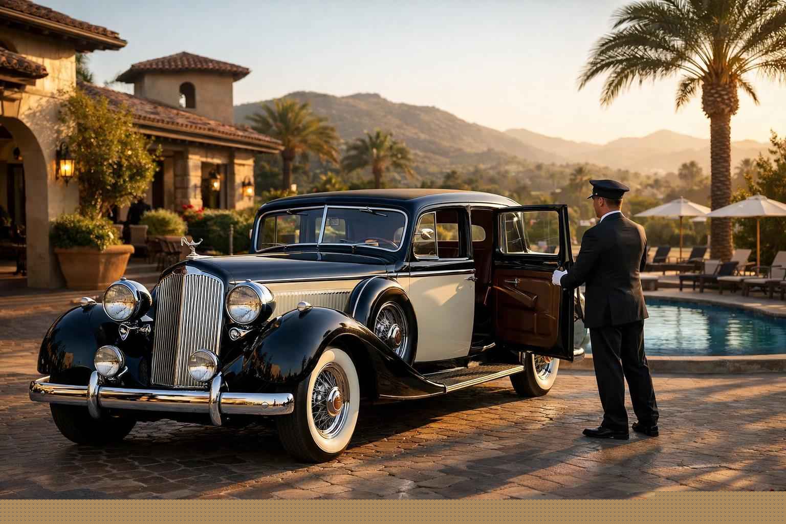 Luxury Antique Vehicle Rental With Driver In San Marcos California