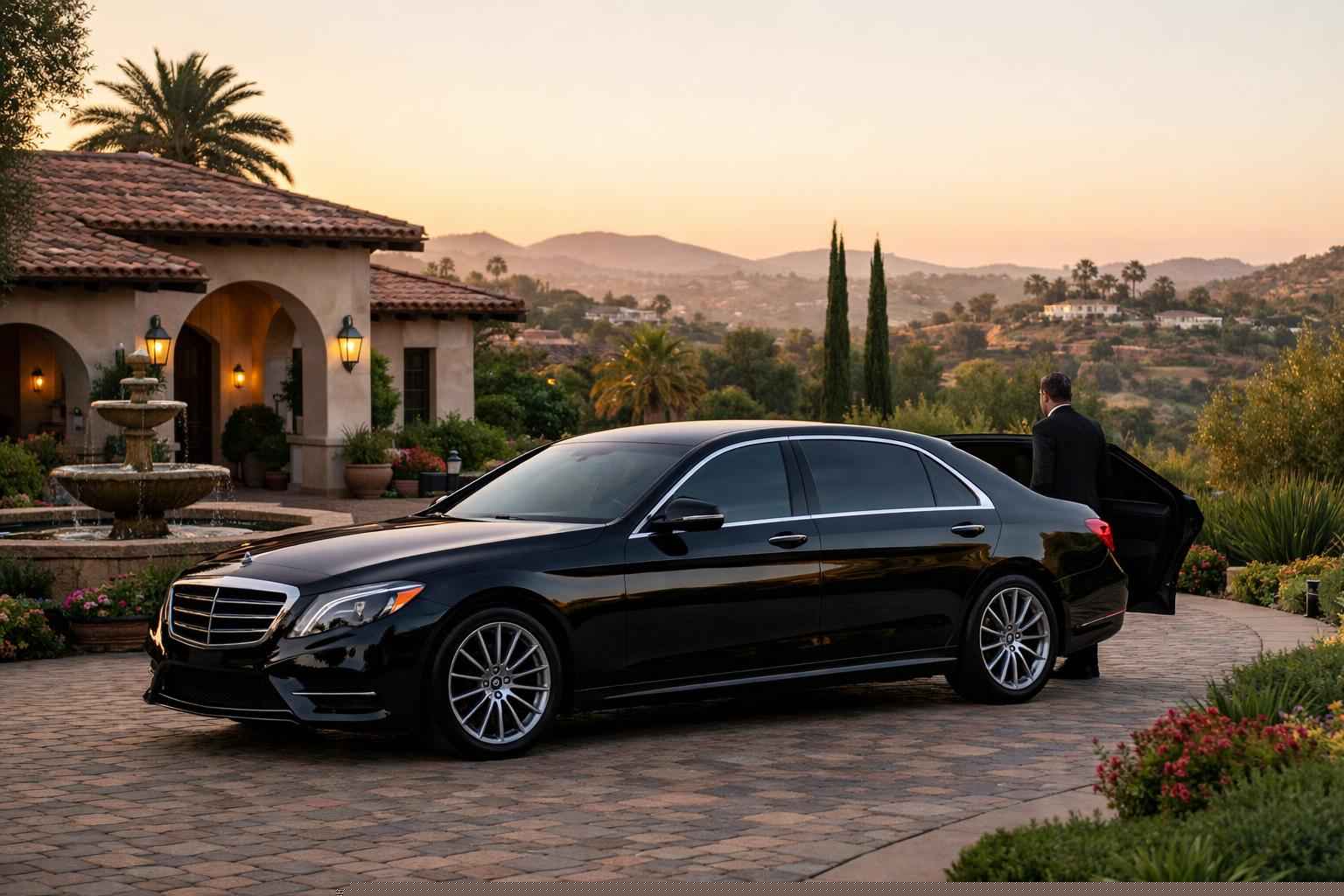 Luxury Black Car Service In Rancho Santa Fe California