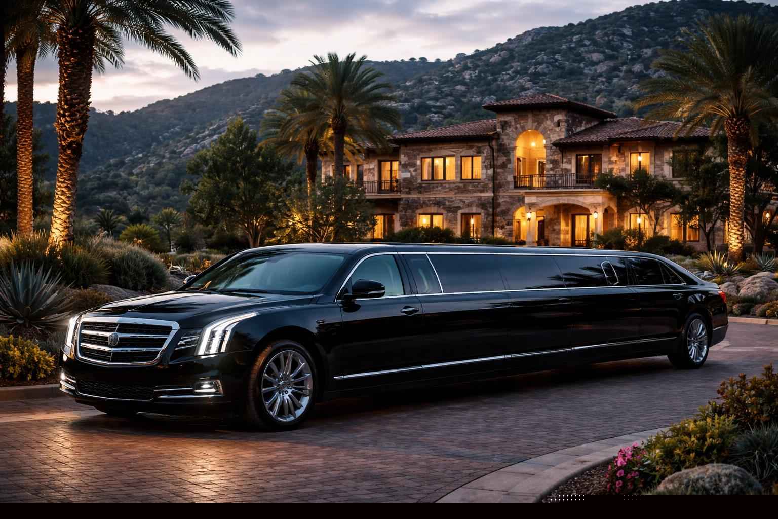 Luxury Black Limo Rental In Alpine California