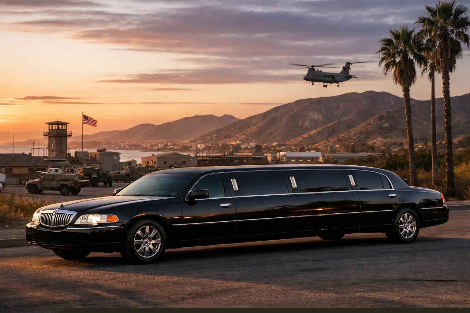 Luxury Black Limo Rental In Camp Pendleton South California
