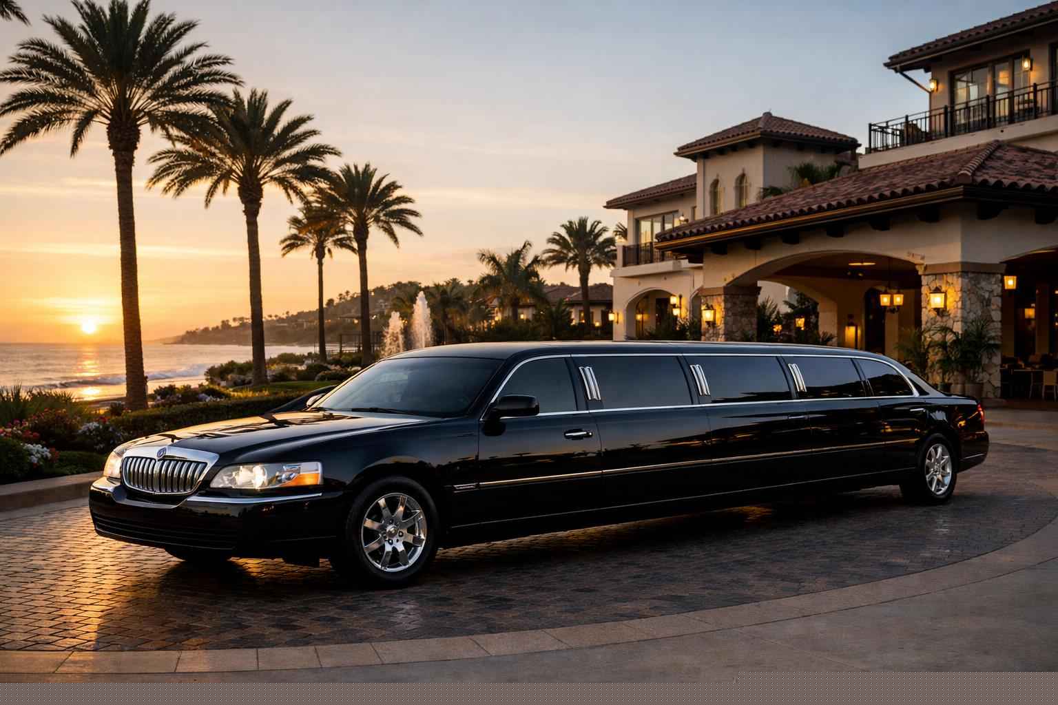Luxury Black Limo Rental In Carlsbad California