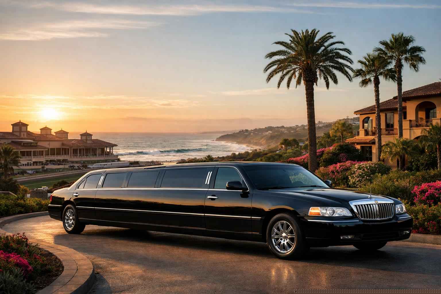 Luxury Black Limo Rental In Del Mar California