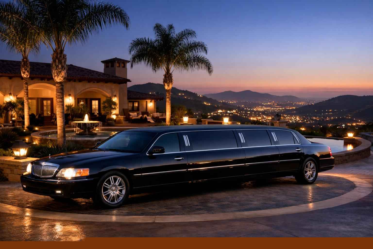 Luxury Black Limo Rental In Escondido California