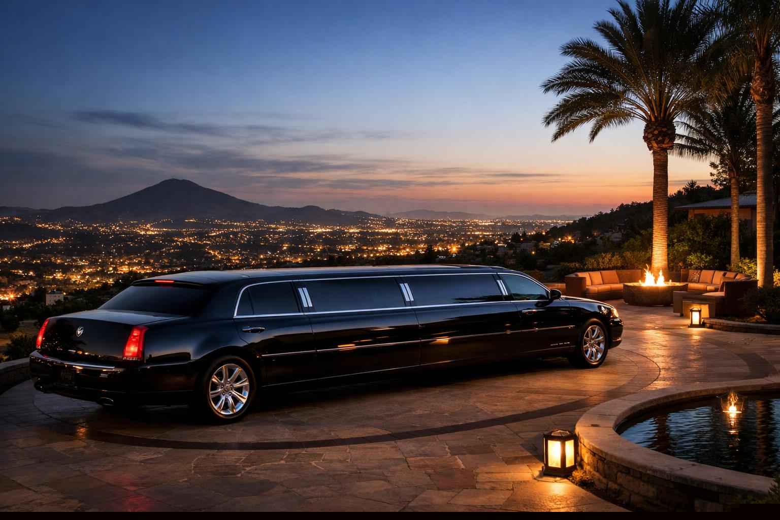 Luxury Black Limo Rental In La Mesa California